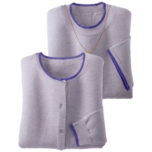 BELLUNA（ベルーナ）の「洗える！綿タッチ素材カーディガンアンサンブル（アンサンブル）」｜詳細画像