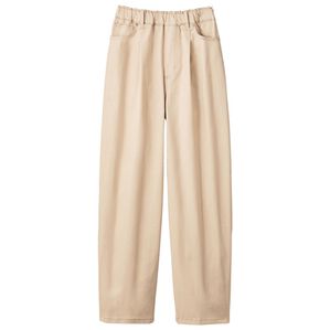 ルフラン（ルフラン）の「ゆったりやわらか素材のデニムパンツ（ワイドパンツ・ガウチョ）」｜ベージュ