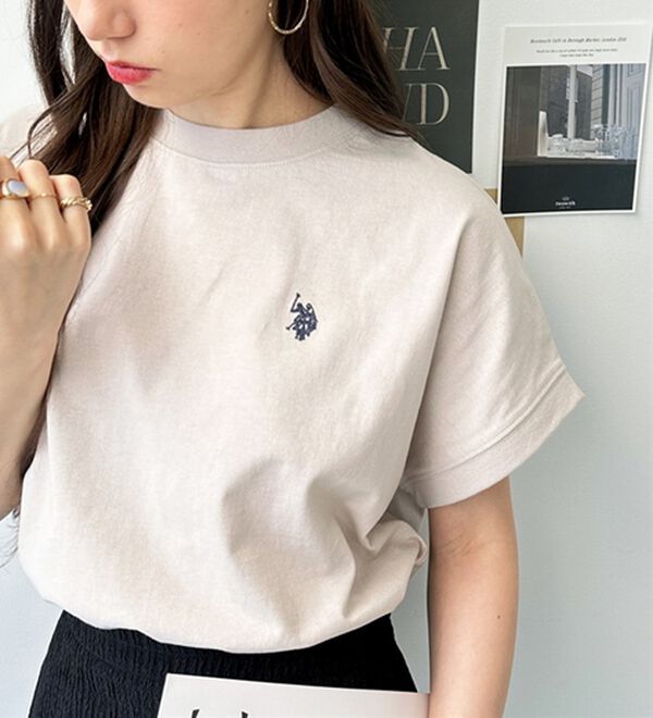 GeeRA（ジーラ）の「【新色追加】【ＵＳ．ＰＯＬＯ．ＡＳＳＮ】綿100％フレンチスリーブＴシャツ（Tシャツ）」｜詳細画像