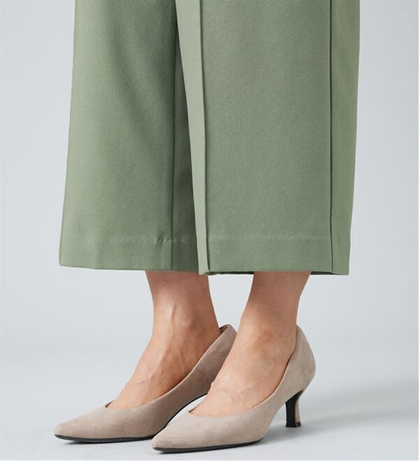 BELLUNA（ベルーナ）の「ウーリッシュ素材釦使いワイドパンツ（ワイドパンツ・ガウチョ）」｜詳細画像