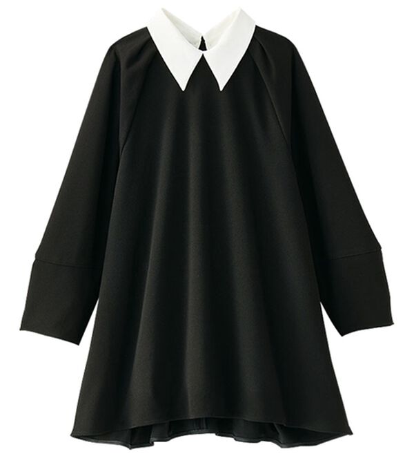 BELLUNA（ベルーナ）の「色褪せにくい黒！バイカラーブラウス（セットアップ）」｜詳細画像