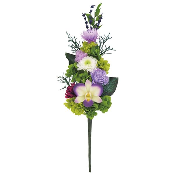 「天然花のプリザーブドフラワー「紫蘭」（１束）（仏壇・仏具）」｜詳細画像