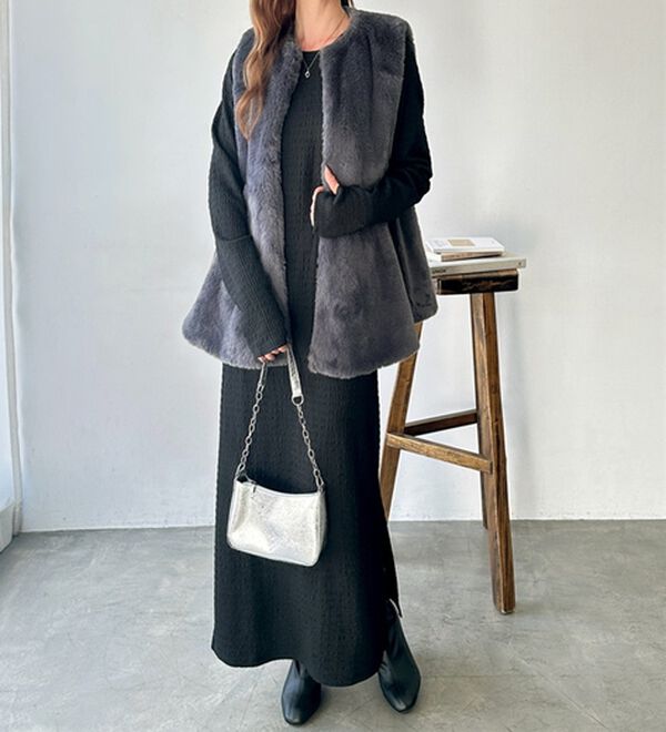 GeeRA（ジーラ）の「全骨格対応！選べるネックジャガードワンピ―ス（カットソーワンピース）」｜詳細画像