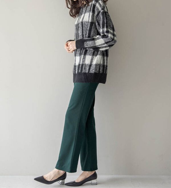 RANAN（ラナン）の「裏起毛！セミワイドパンツ（ワイドパンツ・ガウチョ）」｜詳細画像