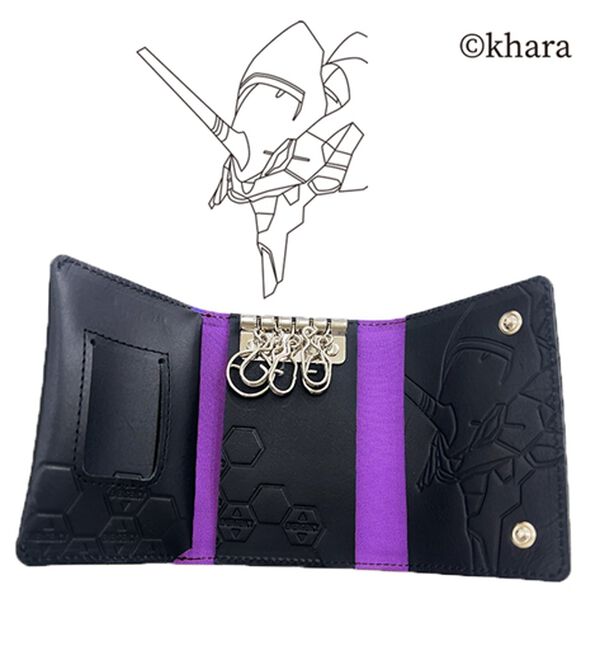 「エヴァンゲリオン本革キーケース<EVANGELION>（メンズ財布・パスケース）」｜詳細画像