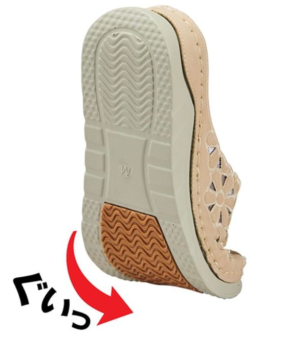 BELLUNA（ベルーナ）の「幅広フラワーレースミュール（サンダル・ミュール）」｜詳細画像