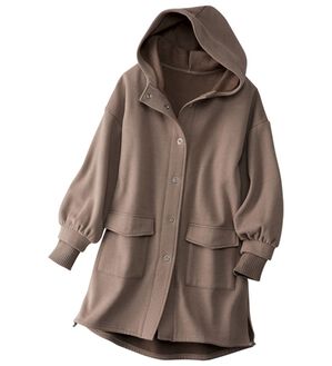 BELLUNA（ベルーナ）の「袖口リブ使いふんわり裏起毛ジャケット（その他ジャケット）」｜ローズモカ