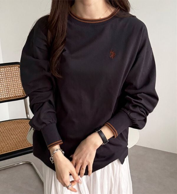 GeeRA（ジーラ）の「【Ｕ．Ｓ．　ＰＯＬＯ　ＡＳＳＮ．】配色ラインロンＴ（カットソー）」｜詳細画像