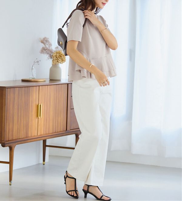 alotta（アロッタ）の「スクエアネックティアードトップス（カットソー）」｜詳細画像