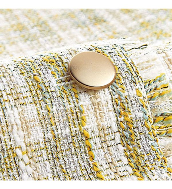 BELLUNA（ベルーナ）の「ファンシーツイード素材金ボタン使いジレ（ジレ）」｜詳細画像