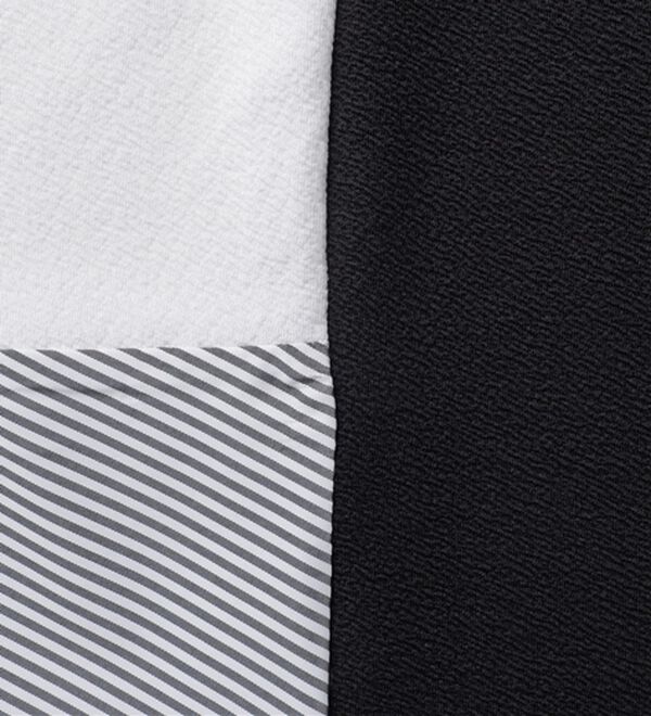 BELLUNA（ベルーナ）の「ストライプ配色切替ドルマンプルオーバー（カットソー）」｜詳細画像