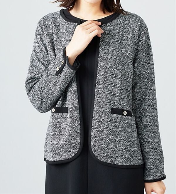 BELLUNA（ベルーナ）の「＜セレモニースタイル＞ポケット付ツイード調ジャケット（その他ジャケット）」｜詳細画像