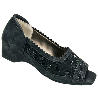 BELLUNA（ベルーナ）の「きらめきビジューのオープントゥパンプス（パンプス）」