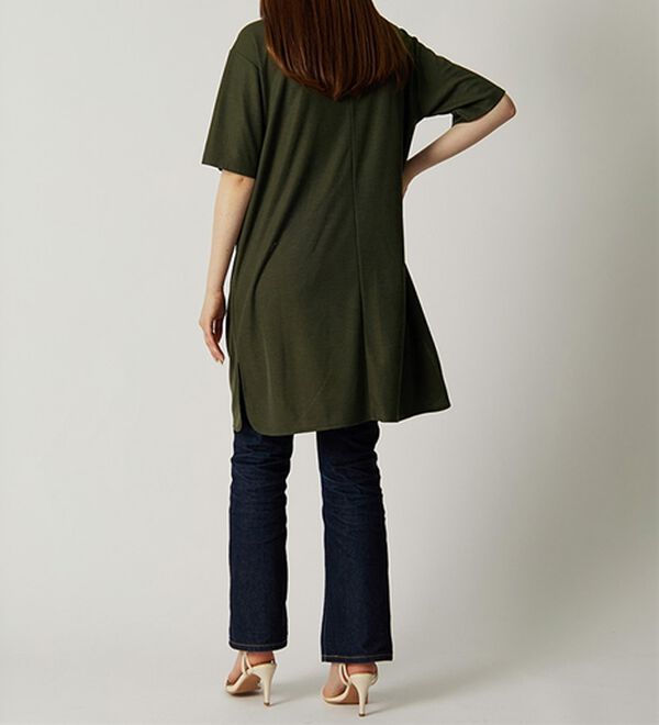 BELLUNA（ベルーナ）の「【接触冷感】かのこ素材タックデザインチュニックワンピース（その他ワンピース）」｜詳細画像