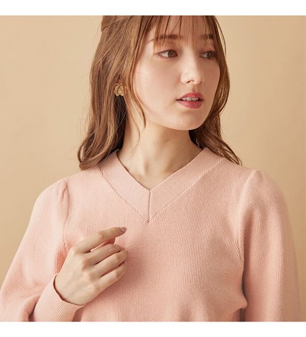 alotta（アロッタ）の「Ｖネックアンジェリーナニット（ニット・セーター）」｜詳細画像