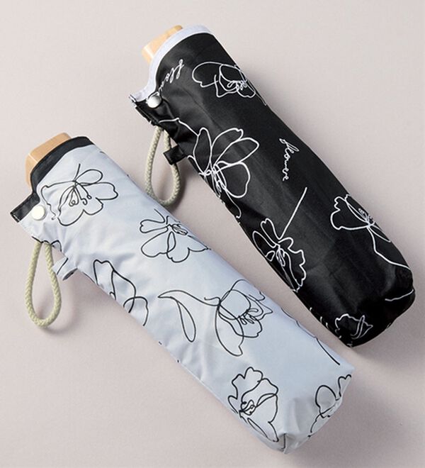 BELLUNA（ベルーナ）の「晴雨兼用！花柄デザイン折りたたみ傘（レイングッズ）」｜詳細画像