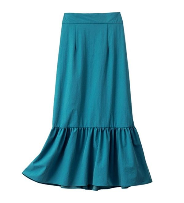 VINNO（ヴィノ）の「シャカ伸び！はっ水ギャザー切替スカート（ロングスカート）」｜詳細画像