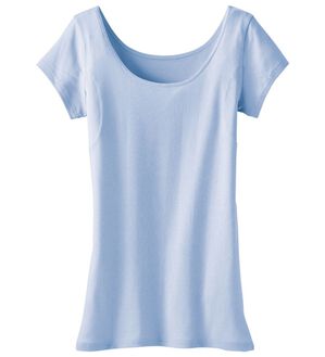 LAVIENNE（ラヴィエンヌ）の「＜さらりラボ＞サラッと涼しい綿混フレンチ（肌着・インナーウェア）」｜サックス