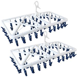 「ローラー付ピンチハンガー２個組（ランドリーラック・収納）」｜1