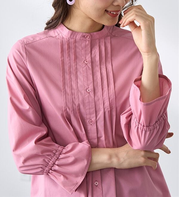 BELLUNA（ベルーナ）の「綿混素材春色ブラウス（ブラウス）」｜詳細画像