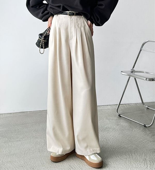 GeeRA（ジーラ）の「３タックワイドパンツ（フルレングスパンツ）」｜詳細画像