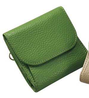 ルフラン（ルフラン）の「＜ＧＬＥＮＣＨＥＣＫ＞一目瞭然牛革二つ折財布（財布・パスケース）」｜グリーン