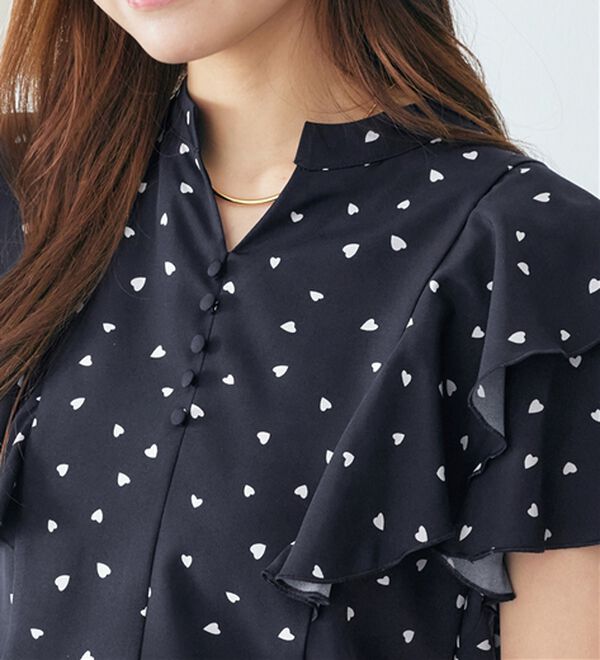 alotta（アロッタ）の「フリルデザインブラウス（ブラウス）」｜詳細画像