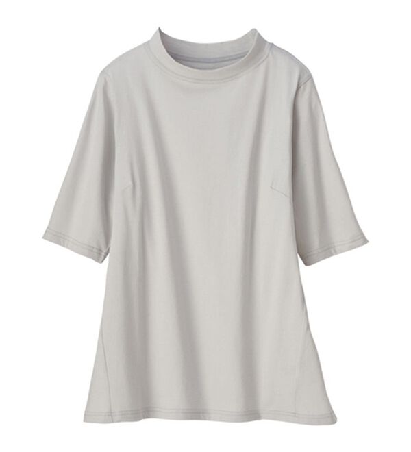 「【３色組】綿１００％サイド切替スタンド衿Ｔシャツ（カットソー）」｜詳細画像