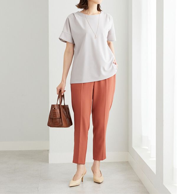 BELLUNA（ベルーナ）の「ジョーゼット素材袖パールブラウス（ブラウス）」｜詳細画像