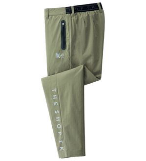 「＜ザ　ショップ　ティーケー＞アクティブストレッチゴルフパンツ（メンズフルレングスパンツ）」｜カーキ