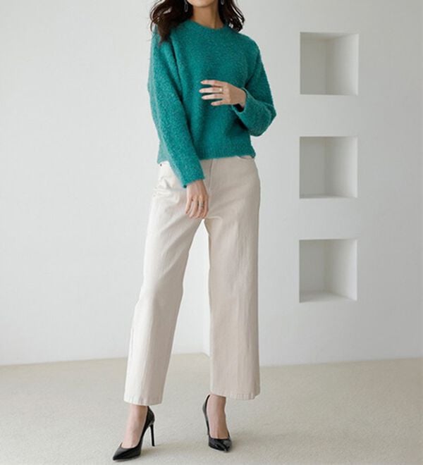 RANAN（ラナン）の「〈ＳＤＧｓ〉ふわふわブークレーニット（ニット・セーター）」｜詳細画像