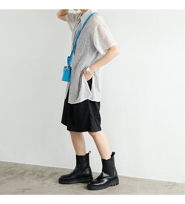 GeeRA（ジーラ）の「ニュアンスワッシャーシアーシャツ（シャツ）」｜詳細画像