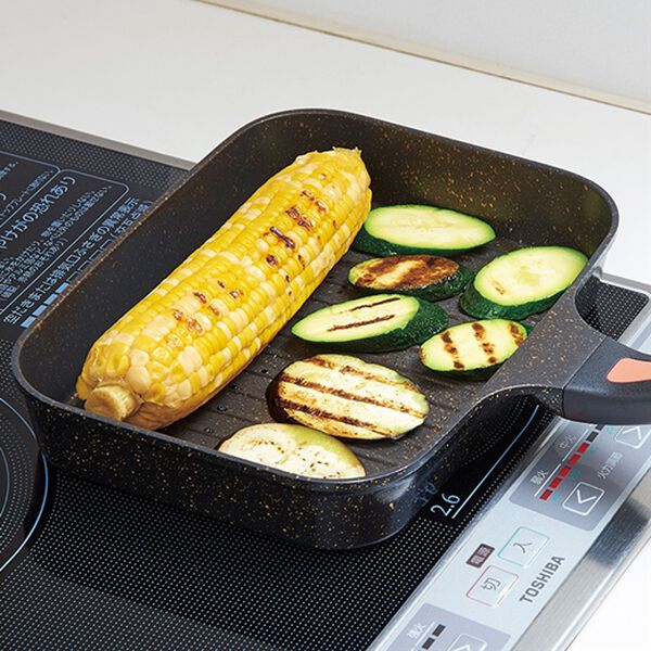 「ＮＥＷ　ＩＨ・直火対応ゴールドマーブル魚焼きパン（鍋・フライパン）」｜詳細画像