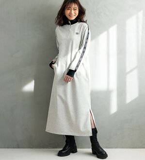 BELLUNA（ベルーナ）の「【ｕｍｂｒｏ】ジッパーワンピース（ロングワンピース）」｜詳細画像