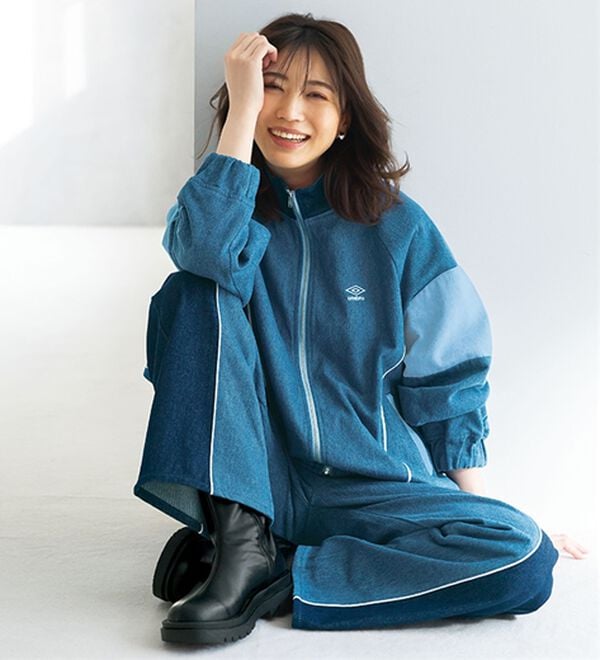 BELLUNA（ベルーナ）の「【ｕｍｂｒｏ】切替デニムジャケット（ブルゾン）」｜詳細画像