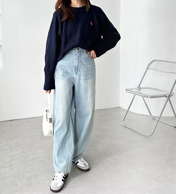 GeeRA（ジーラ）の「美脚魅せカーブデニム（フルレングスパンツ）」｜詳細画像