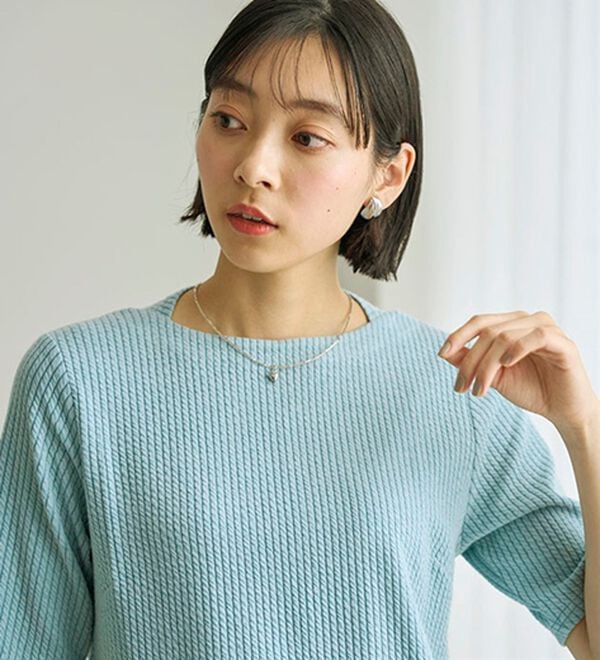 BELLUNA（ベルーナ）の「テンセル（ＴＭ）繊維混ストレッチプルオーバー（カットソー）」｜詳細画像