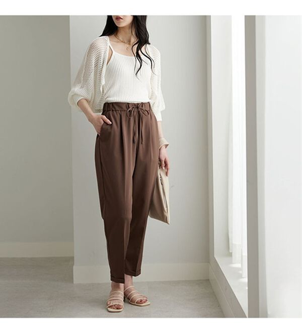 GeeRA（ジーラ）の「美脚とろみタックパンツ（フルレングスパンツ）」｜詳細画像