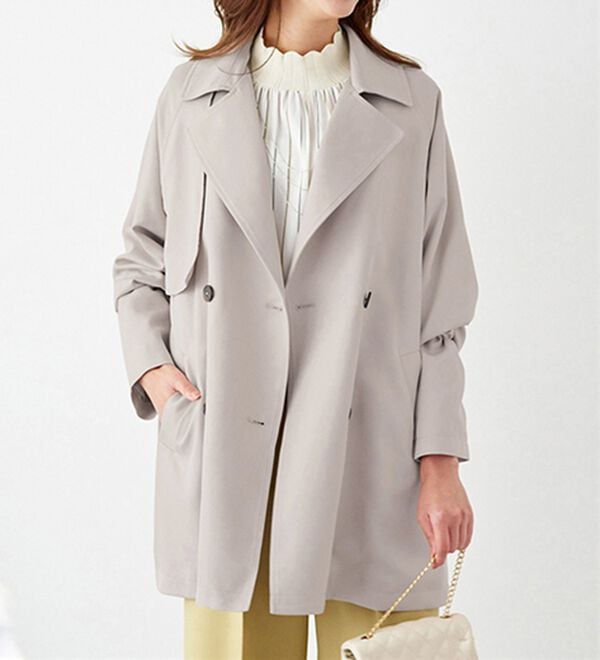 BELLUNA（ベルーナ）の「花粉対策！ライナー付ミドル丈トレンチコート（ハーフコート）」｜詳細画像