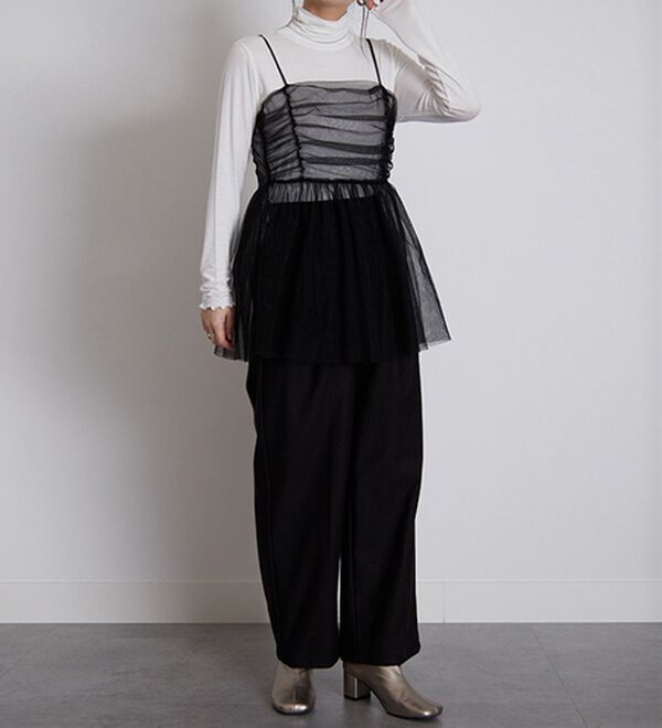 RANAN（ラナン）の「ラメチュールビスチェ（ブラウス）」｜詳細画像