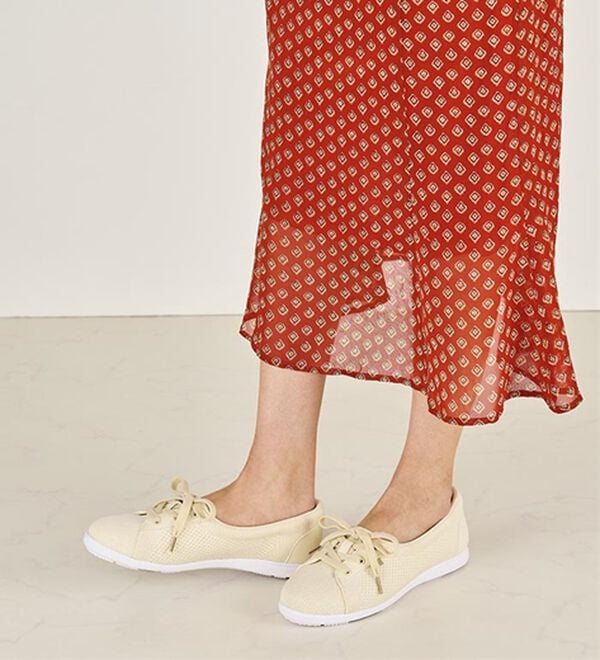 ルフラン（ルフラン）の「やわらかニットのバレエスニーカー（フラットシューズ）」｜詳細画像