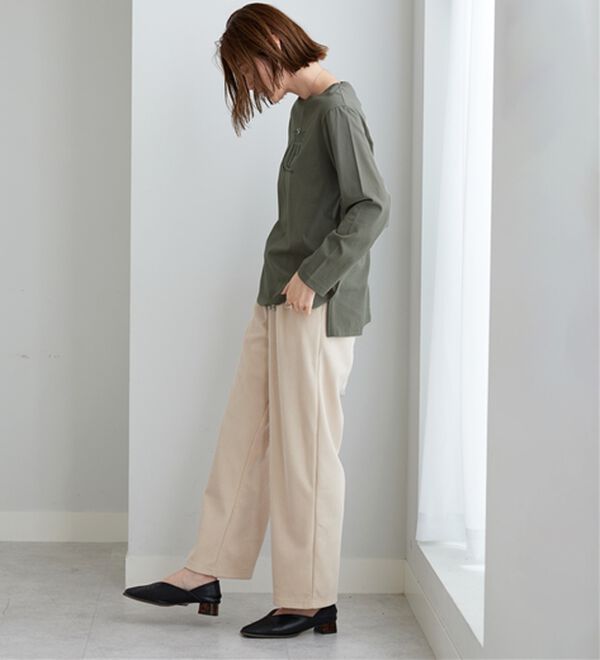 BELLUNA（ベルーナ）の「【着回しのミカタ！】綿100％大人顔サマ見えプリントロンT（カットソー）」｜詳細画像