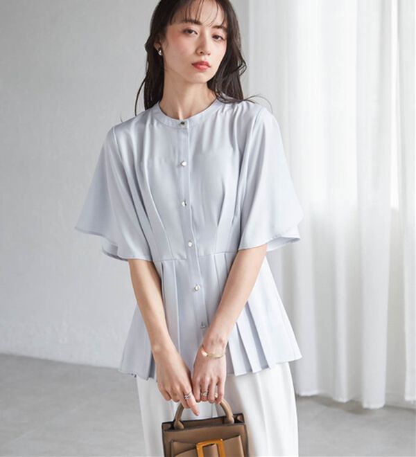 RANAN（ラナン）の「ウエストタックフレアブラウス（ブラウス）」｜詳細画像