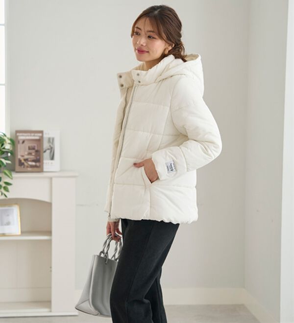 BELLUNA（ベルーナ）の「軽くてあったか！中わたショート丈アウター（ショートコート）」｜詳細画像