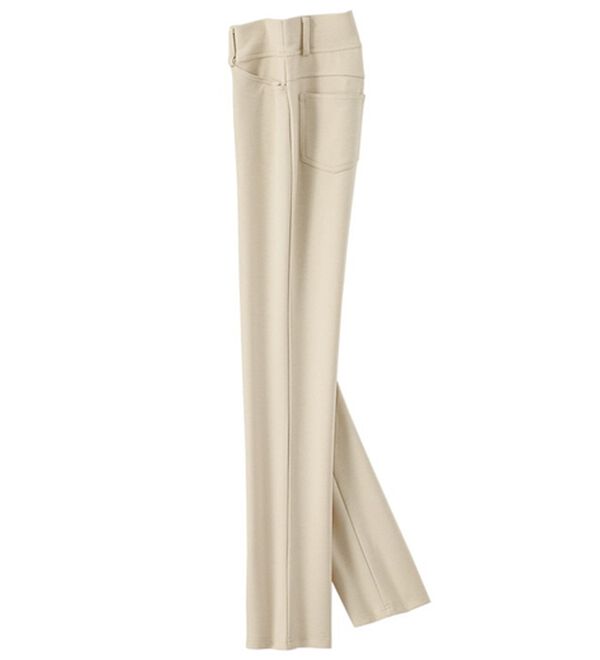 BELLUNA（ベルーナ）の「ジャストフィット楽々サマーパンツ（フルレングスパンツ）」｜オフベージュ