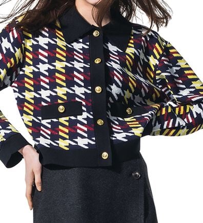 RANAN（ラナン）の「ポロ衿ニットカーディガン（ニットカーディガン）」