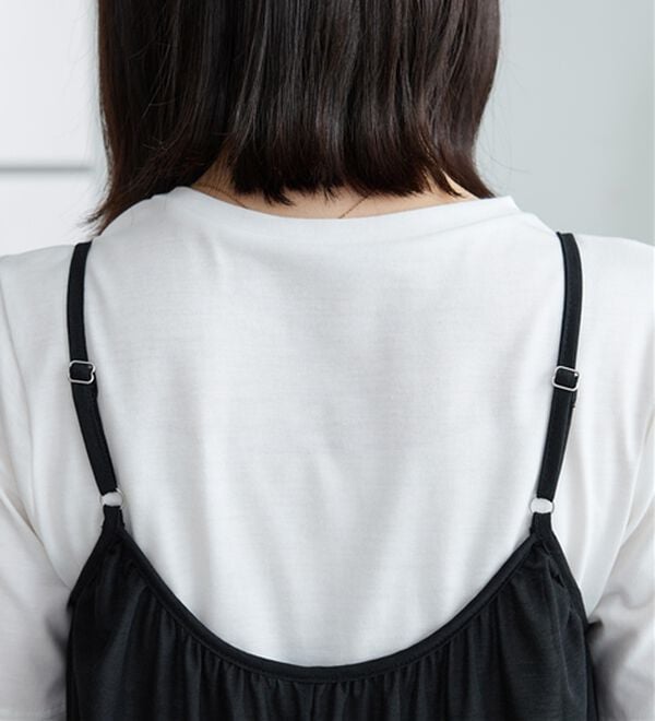 BELLUNA（ベルーナ）の「【2点セット】変形ギャザーデザインキャミアンサンブル（アンサンブル）」｜詳細画像