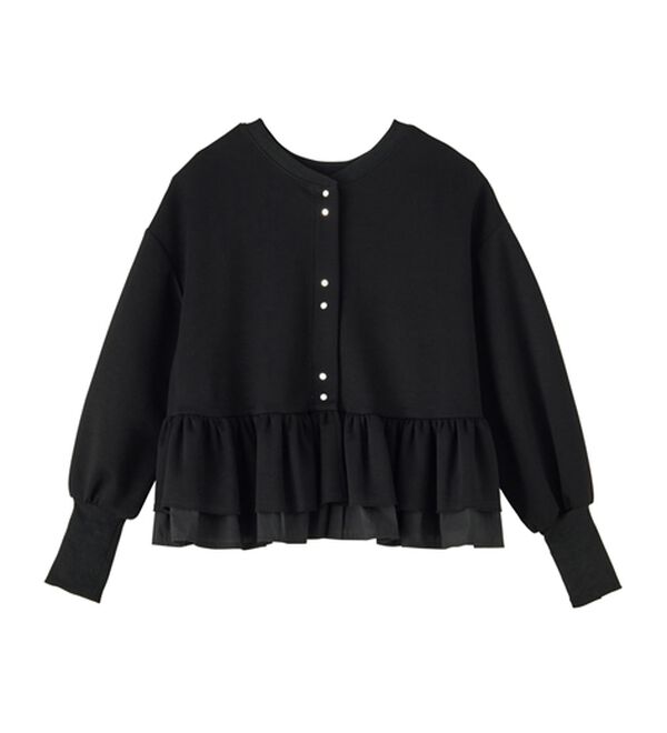 RANAN（ラナン）の「フリルぺプラムショートカーデ（その他カーディガン）」｜詳細画像