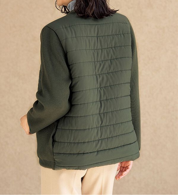 ルフラン（ルフラン）の「車移動にぴったり！異素材ブルゾン（ブルゾン）」｜詳細画像