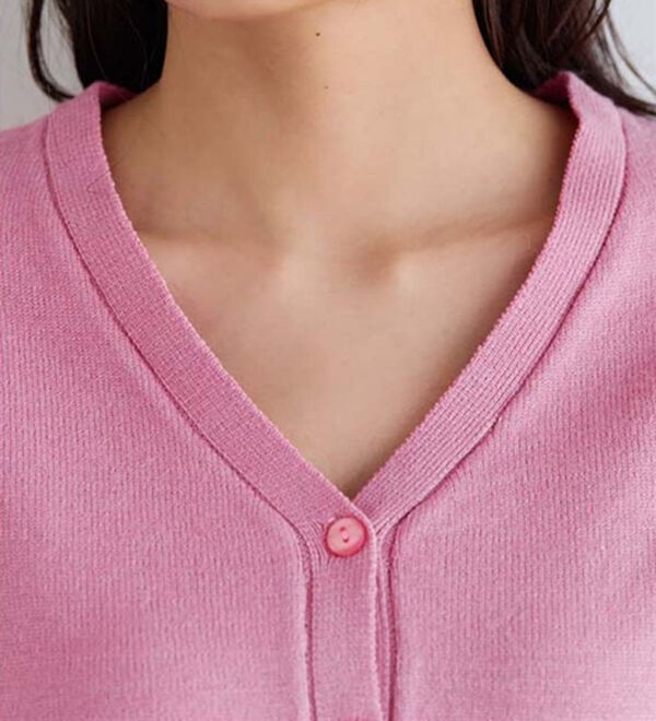 Pierrot（ピエロ）の「【Ｍ～３Ｌ】ふんわり質感プレミアムカシミヤタッチカーディガン（ニットカーディガン）」｜詳細画像